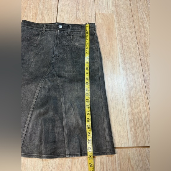 Isabel Étoile Marant Fiali Lambskin Leather Skirt - Picture 7 of 9